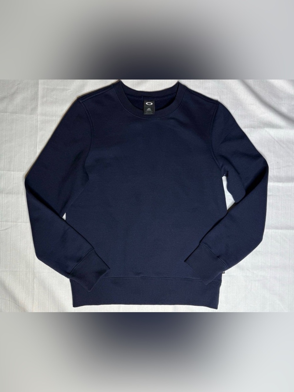 Oakley Men’s Navy Blue Relax Crew Neck Pull Over Sweater Fathom Medium